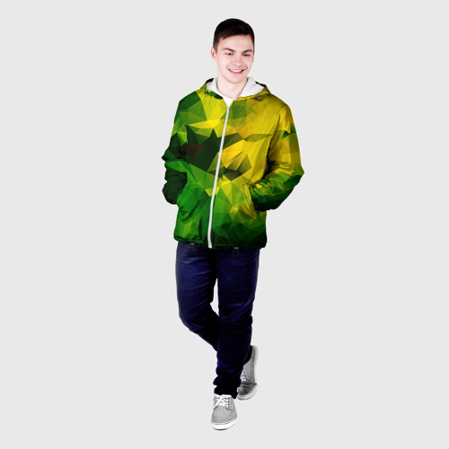 Мужская куртка 3D Polygonal, цвет 3D печать - фото 3