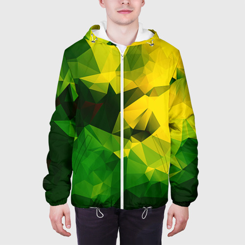 Мужская куртка 3D Polygonal, цвет 3D печать - фото 4