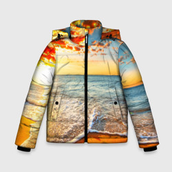 Зимняя куртка для мальчиков 3D Лазурный берег