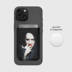Картхолдер Magsafe магнитный Marilyn Manson - фото 2