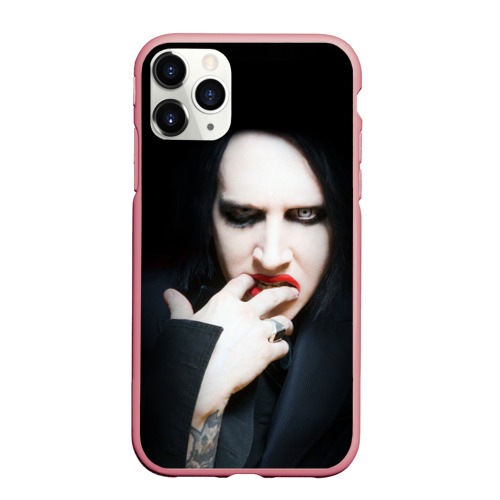 Чехол для iPhone 11 Pro Max матовый Marilyn Manson, цвет баблгам