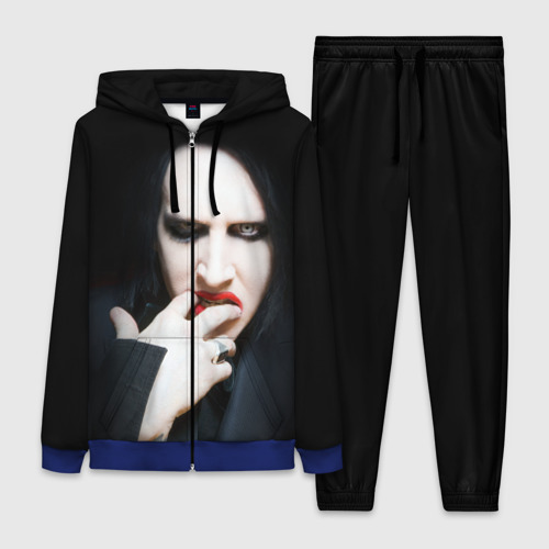 Женский костюм 3D Marilyn Manson, цвет синий