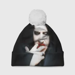 Шапка 3D c помпоном Marilyn Manson