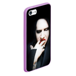 Чехол для iPhone 5/5S матовый Marilyn Manson - фото 2