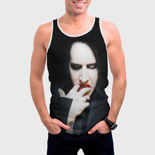 Мужская майка 3D Marilyn Manson - фото 3