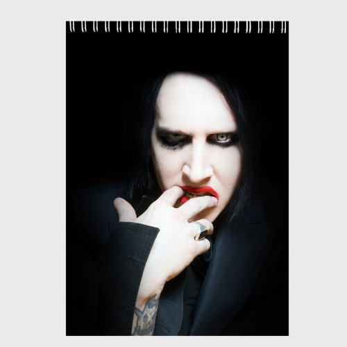 Скетчбук Marilyn Manson, цвет белый