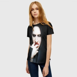 Женская футболка 3D Marilyn Manson - фото 2