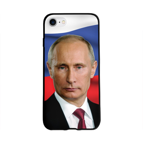 Чехол для Apple iPhone 8 силиконовый глянцевый Путин Владимир Владимирович Фото 01 Чехол для Apple iPhone 8 силиконовый глянцевый Путин Владимир Владимирович Фото 01