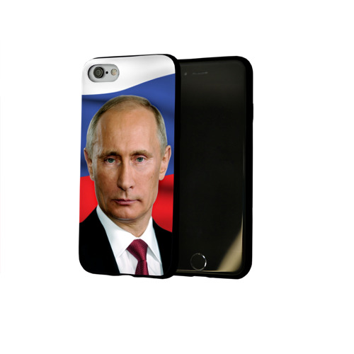 Чехол для Apple iPhone 8 силиконовый глянцевый Путин Владимир Владимирович Фото 01 Чехол для Apple iPhone 8 силиконовый глянцевый Путин Владимир Владимирович Фото 01