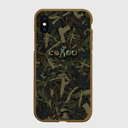 Чехол для iPhone XS Max матовый CS:GO Оружие камуфляж