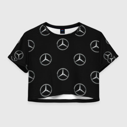 Женская футболка Crop-top 3D Mercedes