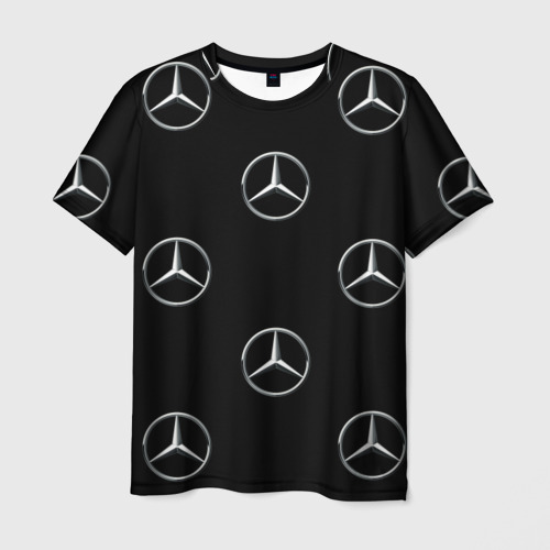 Мужская футболка 3D Mercedes, цвет 3D печать