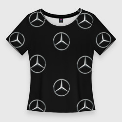 Женская футболка 3D Slim Mercedes