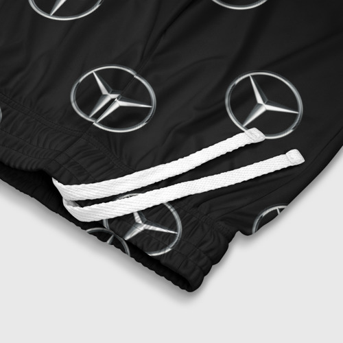 Детские спортивные шорты 3D Mercedes, цвет 3D печать - фото 6