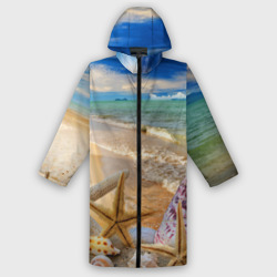 Мужской дождевик 3D Морской пляж 2