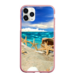Чехол для iPhone 11 Pro Max матовый Морской пляж 4