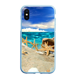 Чехол для iPhone XS Max матовый Морской пляж 4
