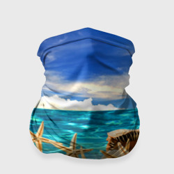 Бандана-труба 3D Морской пляж 4
