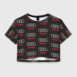 Женская футболка Crop-top 3D Audi