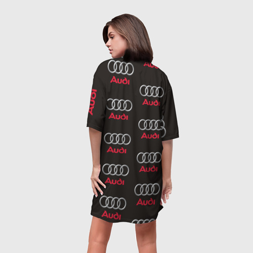 Платье-футболка 3D Audi, цвет 3D печать - фото 4