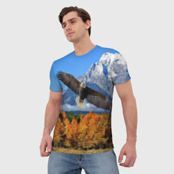 Мужская футболка 3D Орел - фото 2