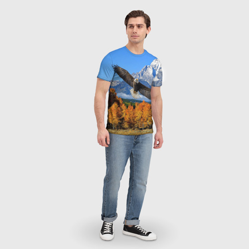 Мужская футболка 3D Орел - фото 5