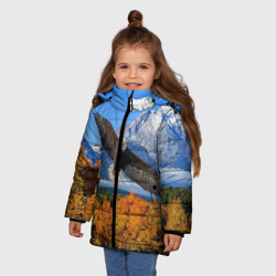 Зимняя куртка для девочек 3D Орел - фото 2