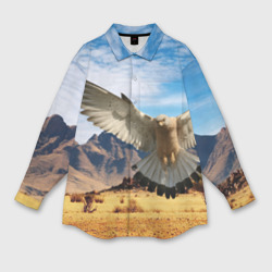 Мужская рубашка oversize 3D Орел