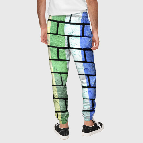 Мужские брюки 3D Стена, цвет 3D печать - фото 5