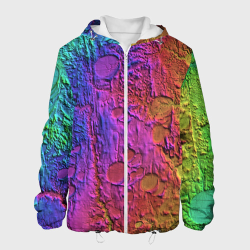 Мужская куртка 3D Радужная Шпаклёвка, цвет 3D печать