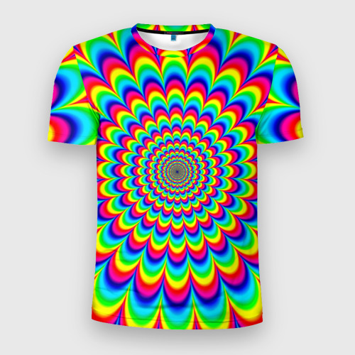 Мужская футболка 3D Slim Psychedelic, цвет 3D печать