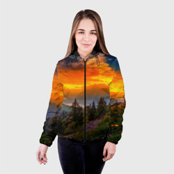 Женская куртка 3D Пейзаж - фото 2