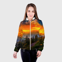 Женская куртка 3D Пейзаж - фото 2