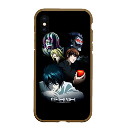 Чехол для iPhone XS Max матовый Тетрадь смерти 1