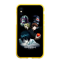 Чехол для iPhone XS Max матовый Тетрадь смерти 1