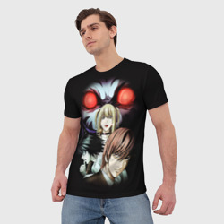 Мужская футболка 3D Тетрадь смерти 2 - фото 2