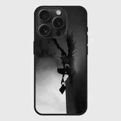 Чехол силиконовый для Apple iPhone 15 Pro Мax матовый Тетрадь смерти 6