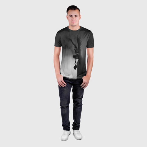 Мужская футболка 3D Slim Тетрадь смерти 6, цвет 3D печать - фото 4