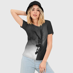 Женская футболка 3D Slim Тетрадь смерти 6 - фото 2