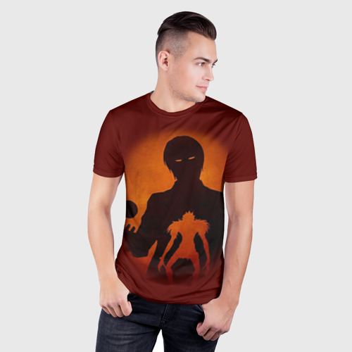 Мужская футболка 3D Slim Тетради смерти 8, цвет 3D печать - фото 3