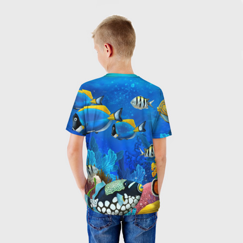 Детская футболка 3D Экзотические рыбки - фото 4