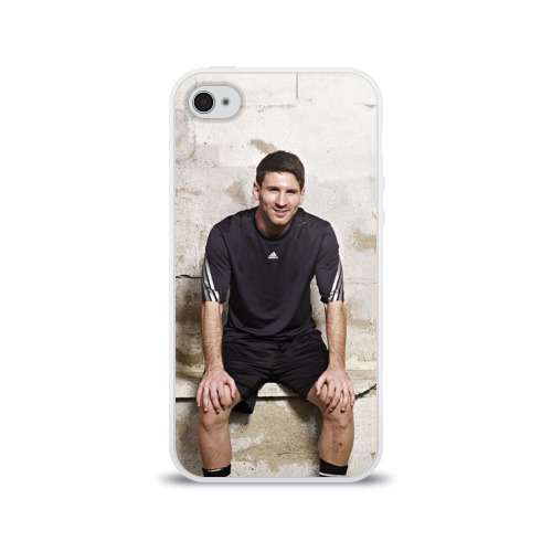 Чехол для Apple iPhone 4/4S силиконовый глянцевый Месси Фото 01 Чехол для Apple iPhone 4/4S силиконовый глянцевый Месси Фото 01