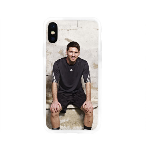 Чехол для Apple iPhone X силиконовый глянцевый Месси Фото 01 Чехол для Apple iPhone X силиконовый глянцевый Месси Фото 01
