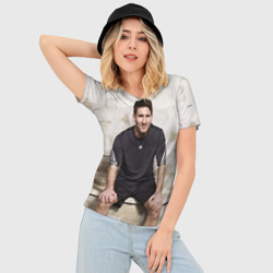 Женская футболка 3D Slim Месси - фото 2