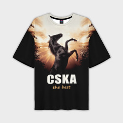 Мужская футболка oversize 3D CSKA the best