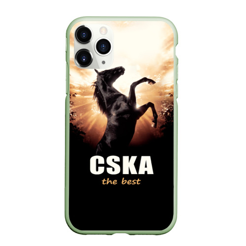 Чехол для iPhone 11 Pro матовый CSKA the best, цвет салатовый