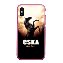 Чехол для iPhone XS Max матовый CSKA the best