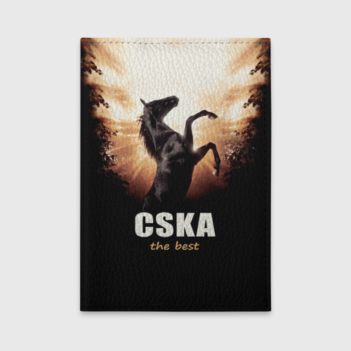 Обложка для автодокументов CSKA the best, цвет зеленый