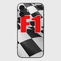 Чехол для iPhone 16 силиконовый с защитой камеры Формула 1