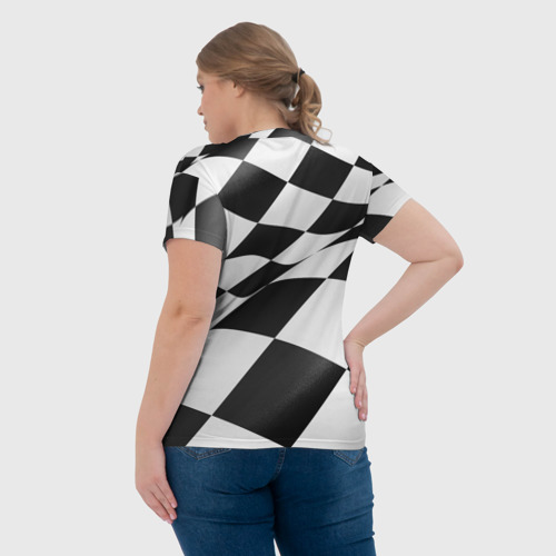 Женская футболка 3D Формула 1, цвет 3D печать - фото 7